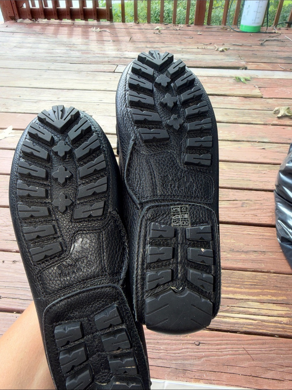 Coach Black Leather Crosby Driver Kiss Lock Loafers size 6.5 EUC - Picture 5 of 8
